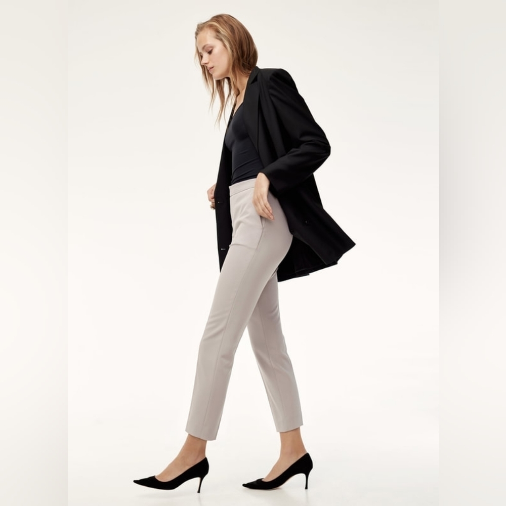 Aritzia Babaton Bradford Trousers Pant Gray Size 8. - Picture 2 of 13